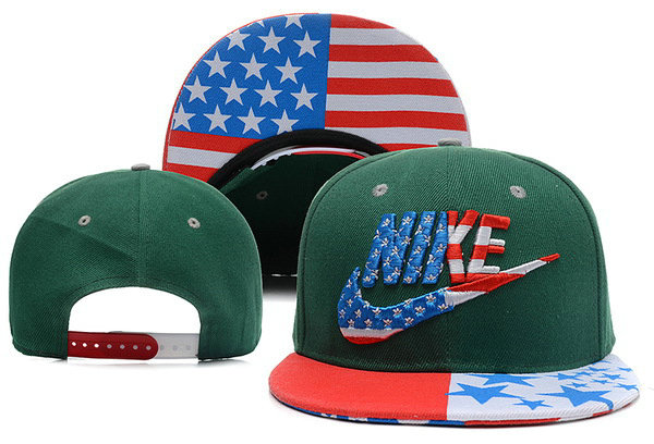 Nike USA Flag Green Snapback Hat XDF 0528